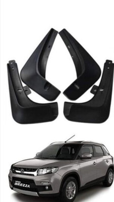 nawani genuine parts Front Mud Guard, Rear Mud Guard For Maruti Brezza 2016(Black)