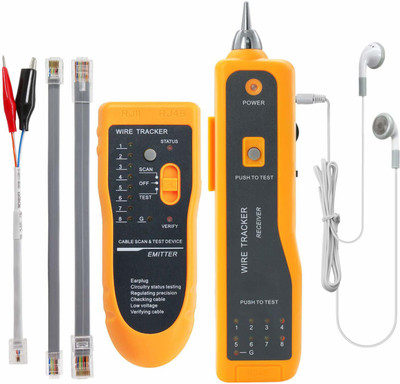 coolcold Wire Tracker, Cable Break Point Tester for Network Cable (RJ45), Ethernet LAN Digital Multimeter(Multicolor 2000 Counts)