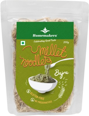 Homemakerz Bajra Millet Noodles - Gluten Free Millet Noodles - 200 gm Hakka Noodles Vegetarian(200 g)