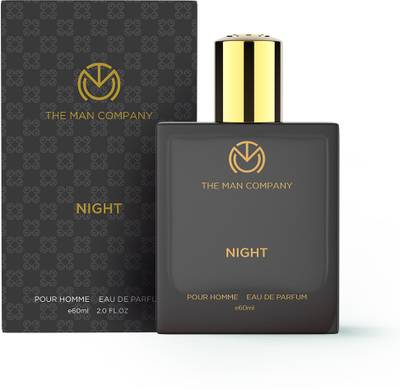 THE MAN COMPANY EDP For Men - Night | Premium Fragrance | Long-lasting | Perfume for Men Eau de Parfum  -  60 ml  (For Men &amp; Women)