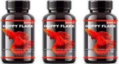 EAGLE GUPPY FISH FOOD 3 IN 1 COMBO SOLD by RichBay 0.15 kg (3x0.05 kg) Dry Young Fish Food