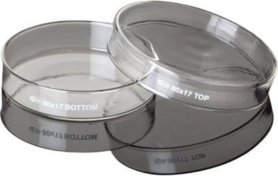 glassco Glass Reusable Petri Dish(17 mm Pack of 2)