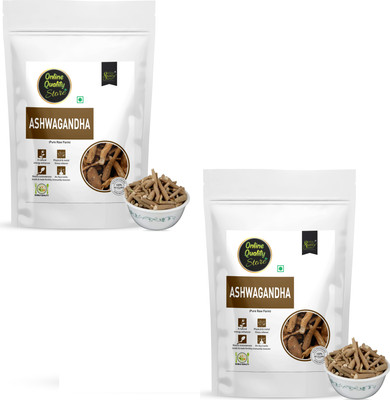 Online Quality Store Ashwagandha Root -200g(100g x 2)|Ashwagandha Jadi Buti Sticks for boost immunity(2 x 100 g)