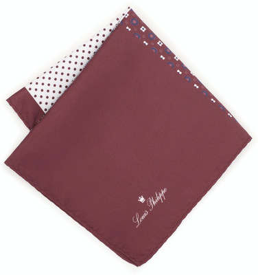 LOUIS PHILIPPE Polka Print Satin Blend Pocket Square