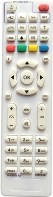 MASE Compatible D2H Flat Videocon D2H Remote Controller(White)