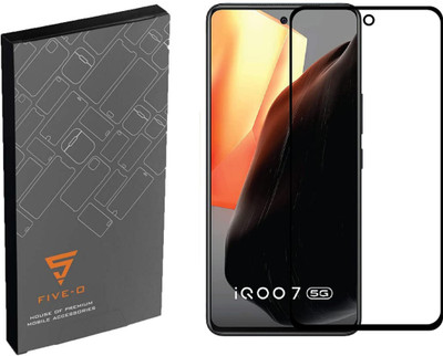 FIVE-O Edge To Edge Tempered Glass for :iQOO 7 5G(Pack of 1)