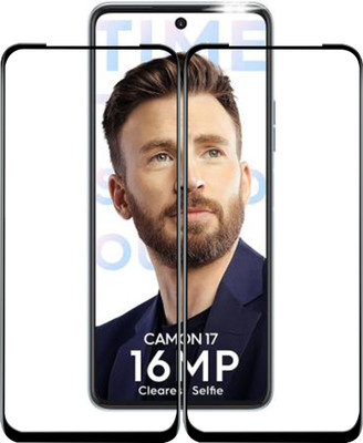 VAlight Edge To Edge Tempered Glass for Tecno Camon 17(Pack of 2)
