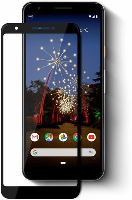 welldesign Edge To Edge Tempered Glass for Google Pixel 3a, Pixel 3a(Pack of 1)