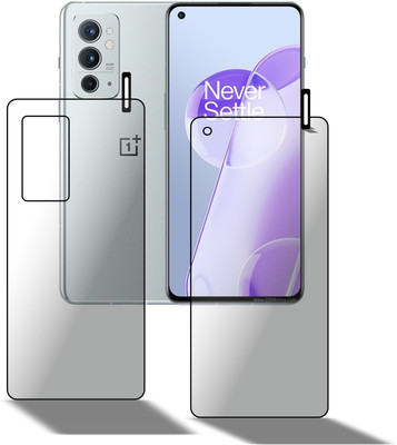 PONDRIK Front and Back Screen Guard for OnePlus 9RT 5G(Pack of 2)