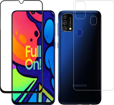 YOGKREETI Front and Back Tempered Glass for SAMSUNG F41(Pack of 2)