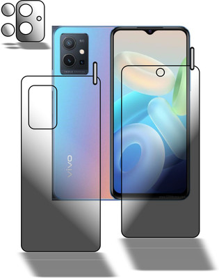 PONDRIK Front and Back Screen Guard for VIVO Y75 5G WITH CAMERA LENS(Pack of 3)