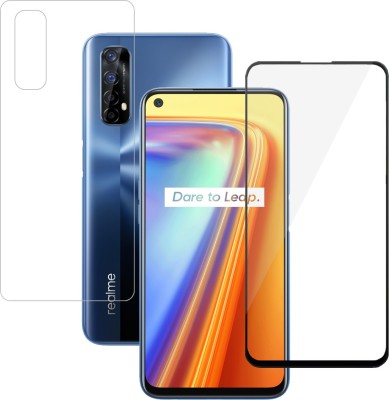 YOGKREETI Front and Back Tempered Glass for realme 7(Pack of 2)