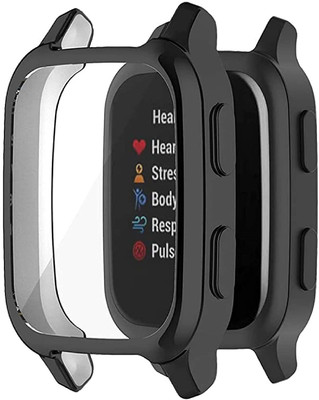 KAZUKI Front and Back Screen Guard for Garmin Venu SQ Protective Bumper(Pack of 1)