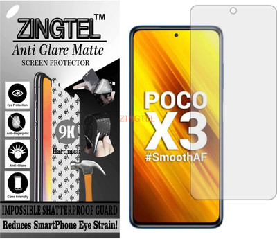 ZINGTEL Impossible Screen Guard for XIAOMI MI POCO X3 NFC (Matte Finish)(Pack of 1)
