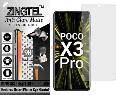 ZINGTEL Impossible Screen Guard for MI POCO X3 PRO (Matte Finish)(Pack of 1)