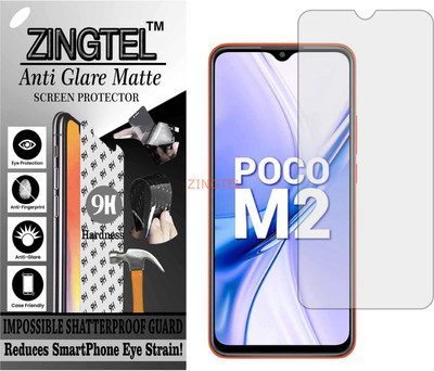 ZINGTEL Impossible Screen Guard for POCO M2 (Matte Finish)(Pack of 1)