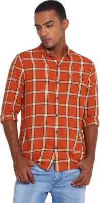 LEE Men Checkered Casual Red Shirt