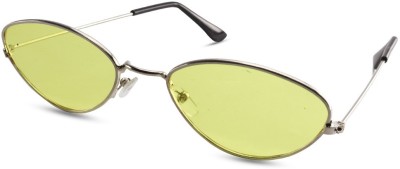 Black Jones Cat-eye Sunglasses(For Men & Women, Yellow)