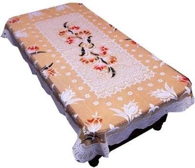 Dakshya Industries Floral 4 Seater Table Cover(Yellow, Cotton)
