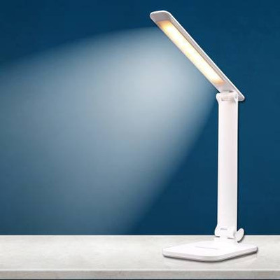 AKR LED TABLE LAMP | RECHARGEABLE BATTERY Study Lamp(18 cm, White)