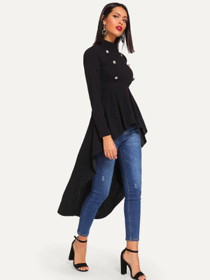 Arbiter Collection Casual Solid Women Black Top