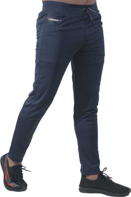 NETFLIPS Solid Men Blue Track Pants