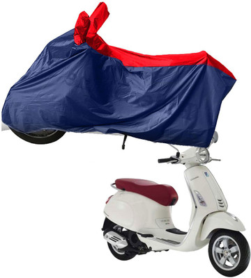 RiderShine Two Wheeler Cover for Piaggio(Vespa LX 125, Blue, Red)