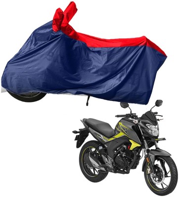 RiderShine Two Wheeler Cover for Honda(CB Hornet 160R, Blue, Red)