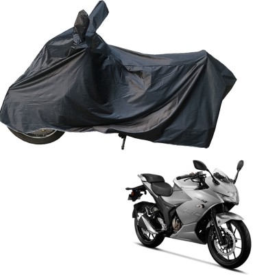 RiderShine Two Wheeler Cover for Suzuki(Gixxer 250, Black)