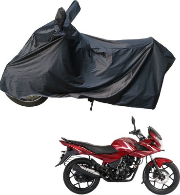 RiderShine Two Wheeler Cover for Bajaj(Discover 150 f, Black)