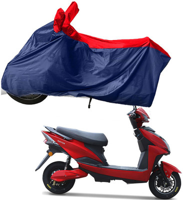 RiderShine Two Wheeler Cover for Techo Electra(Raptor, Blue, Red)