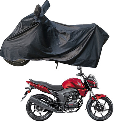 RiderShine Two Wheeler Cover for Honda(CB Trigger, Black)