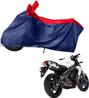 RiderShine Two Wheeler Cover for Kawasaki(ER 6N, Blue, Red)