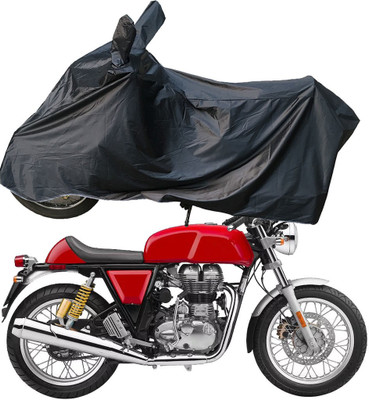 RiderShine Two Wheeler Cover for Royal Enfield(Continental GT, Black)