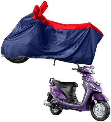 RiderShine Two Wheeler Cover for Mahindra(Rodeo, Blue, Red)