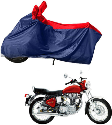 RiderShine Two Wheeler Cover for Royal Enfield(Electra 5S, Blue, Red)
