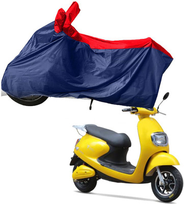 RiderShine Two Wheeler Cover for Techo Electra(Emerge, Blue, Red)
