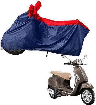 RiderShine Two Wheeler Cover for Piaggio(Vespa VXL 125, Blue, Red)