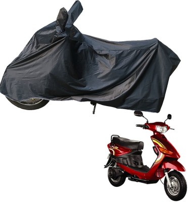 RiderShine Two Wheeler Cover for Indus(Yo Spark, Black)