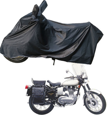 RiderShine Two Wheeler Cover for Royal Enfield(Machismo 500, Black)