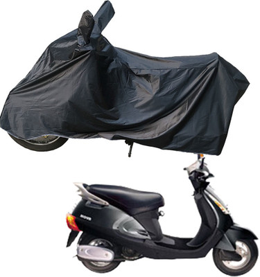 RiderShine Two Wheeler Cover for Kinetic(Nova EX, Black)