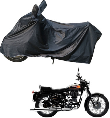 RiderShine Two Wheeler Cover for Royal Enfield(Bullet 350 Twinspark, Black)