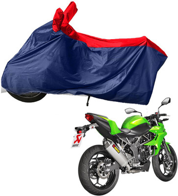 RiderShine Two Wheeler Cover for Kawasaki(Z250, Blue, Red)