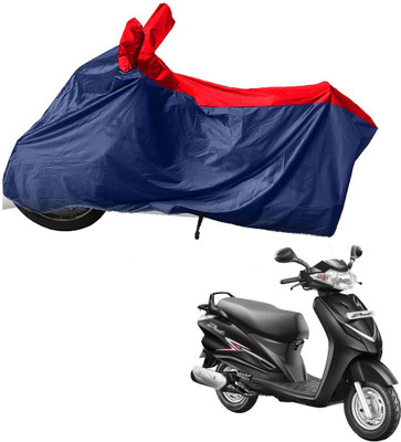 RiderShine Two Wheeler Cover for Hero(Duet, Blue, Red)