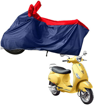 RiderShine Two Wheeler Cover for Piaggio(Vespa VXL 150, Blue, Red)
