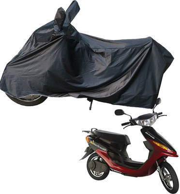 RiderShine Two Wheeler Cover for Indus(Yo Electron, Black)