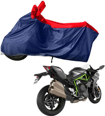RiderShine Two Wheeler Cover for Kawasaki(Ninja H2, Blue, Red)