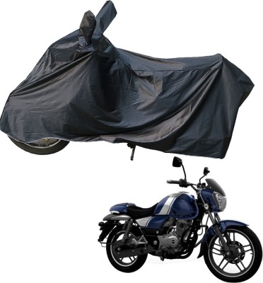 RiderShine Two Wheeler Cover for Bajaj(V12, Black)