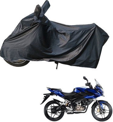 RiderShine Two Wheeler Cover for Bajaj(Pulsar AS 150, Black)