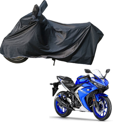 RiderShine Two Wheeler Cover for Yamaha(YZF R3, Black)